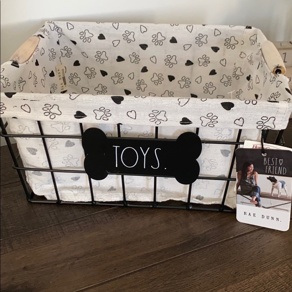 Rae Dunn Dog Toys Basket